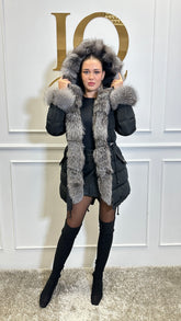 Haina parka Anatolia Black-Grey